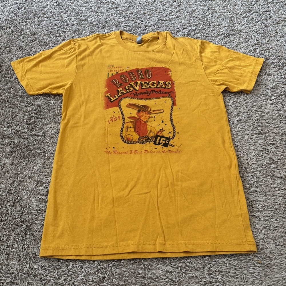 Womens Las‎ Vegas Cowboy Howdy Partner Podner Shirt Size Small S Cotton